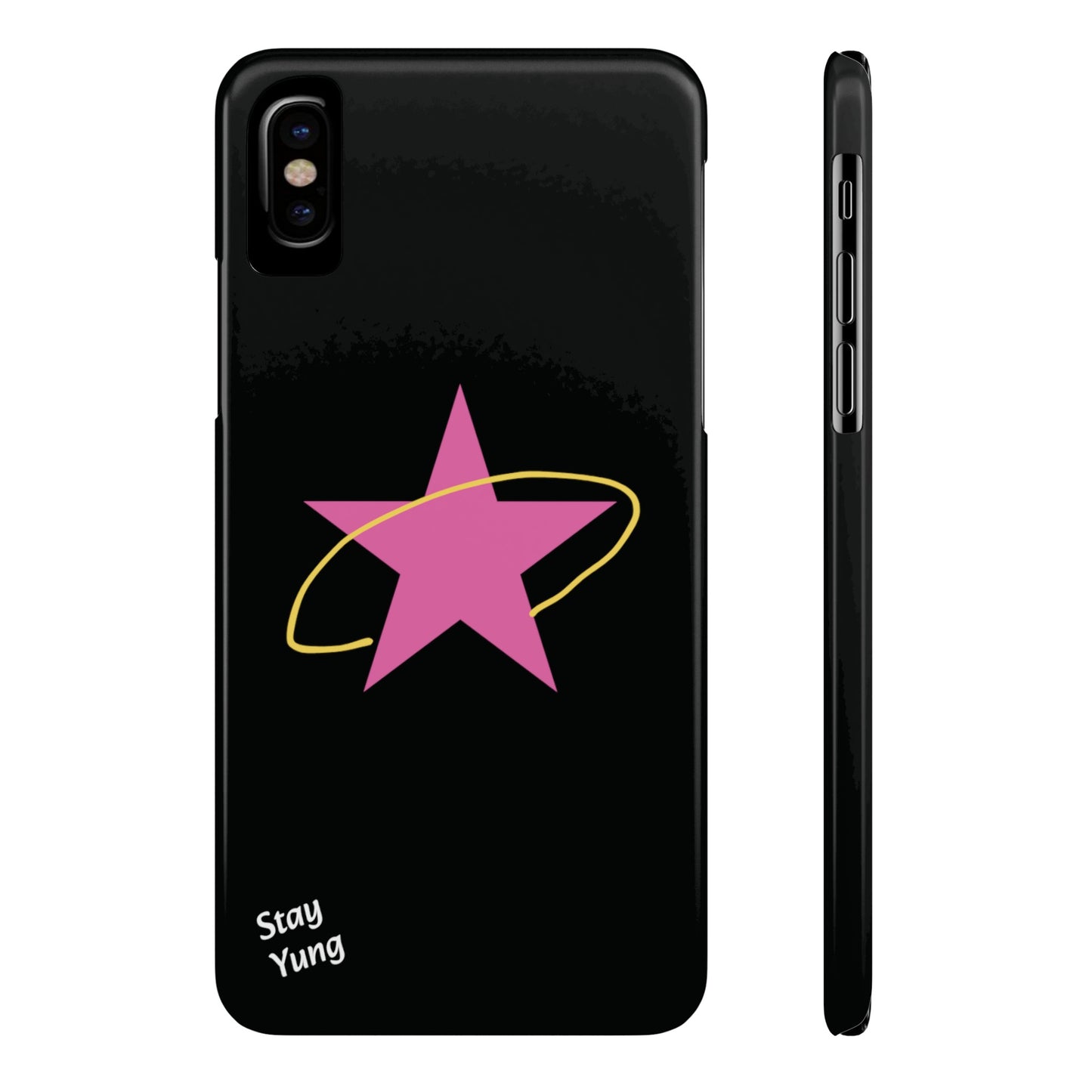 Slim Phone Cases (Black Design)