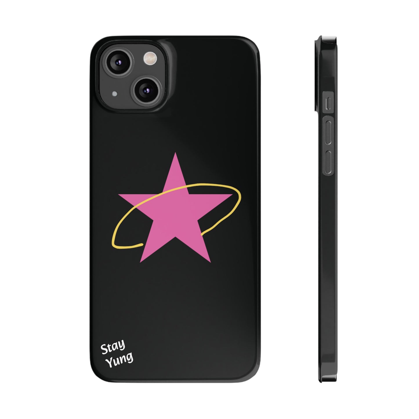 Slim Phone Cases (Black Design)