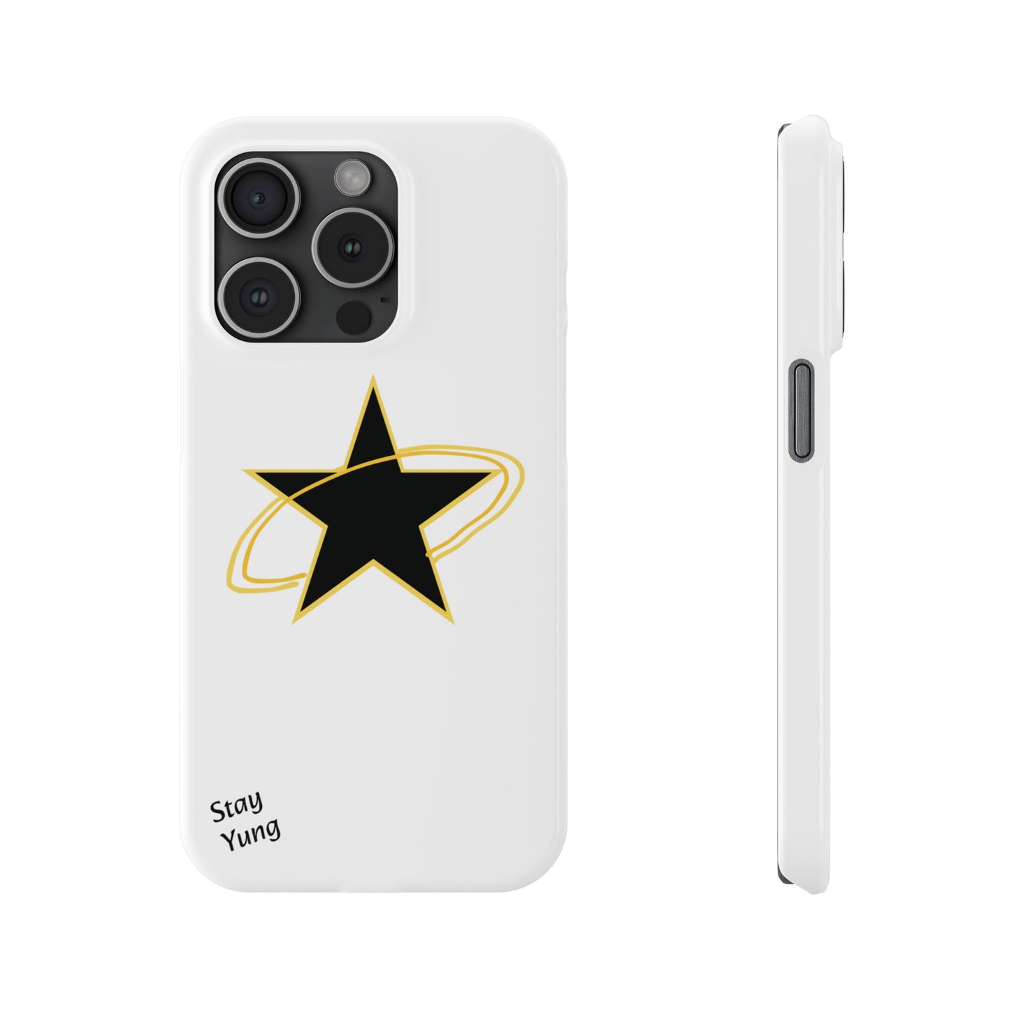 Slim Phone Cases (Yellow Outline)