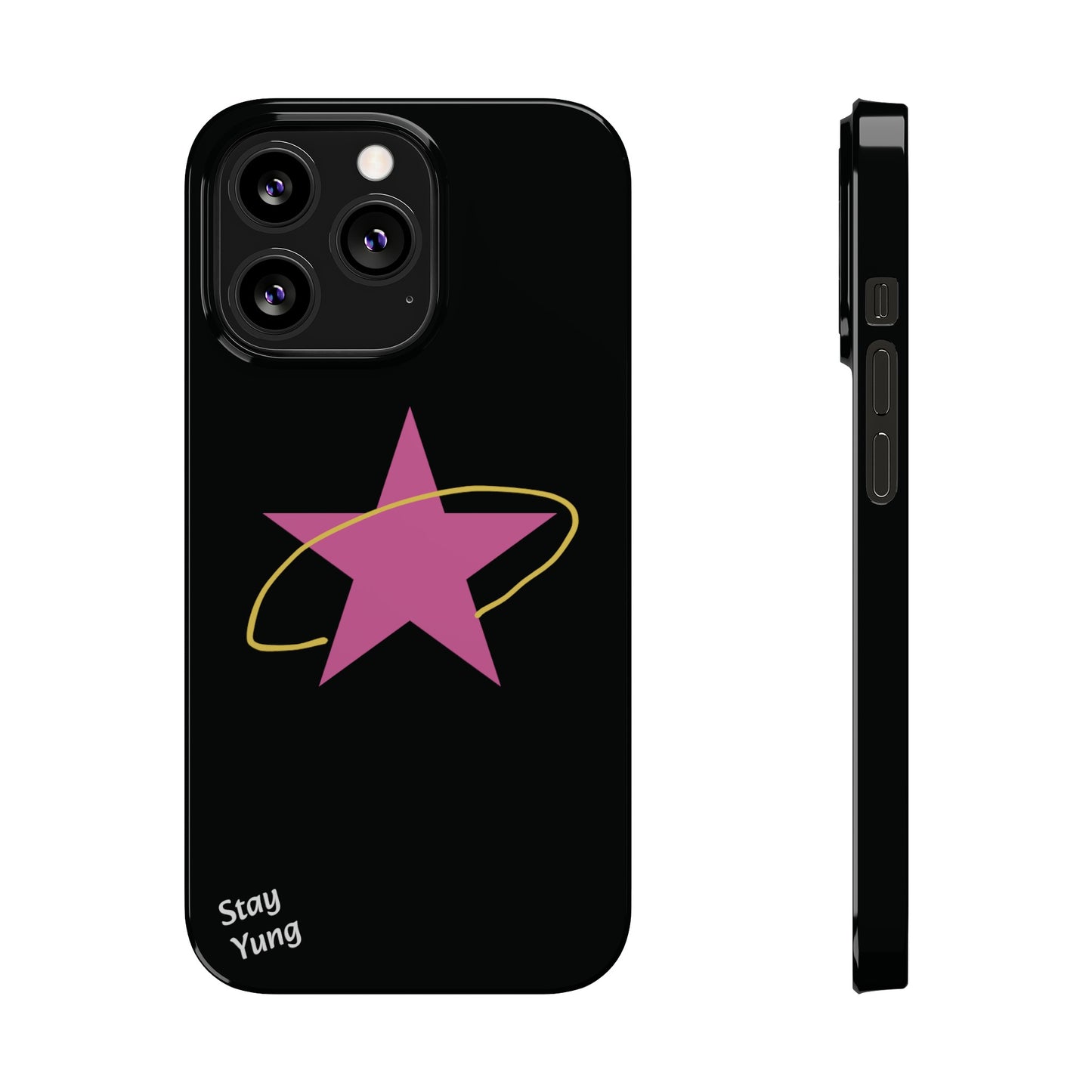 Slim Phone Cases (Black Design)