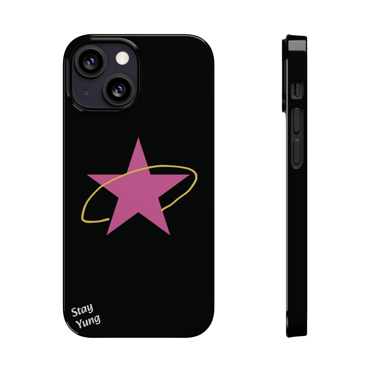 Slim Phone Cases (Black Design)