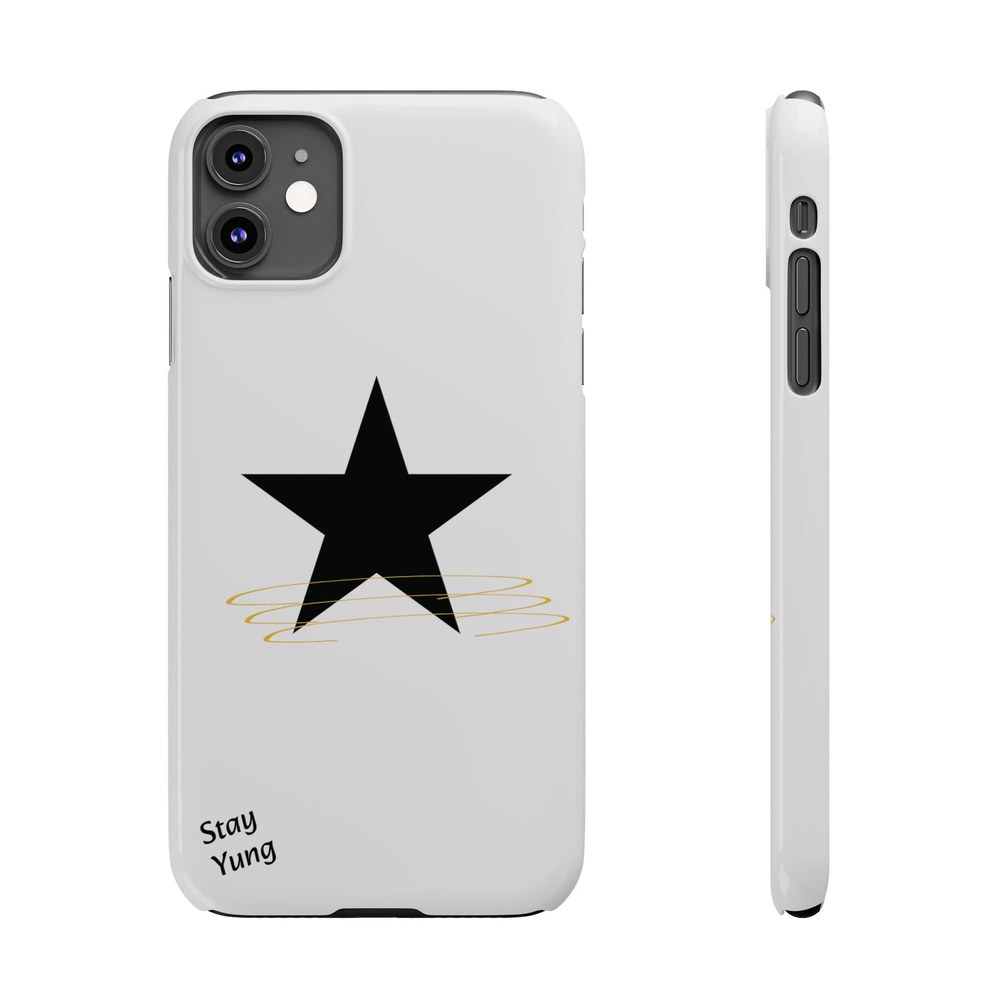 Slim Phone Cases (White Design w/spring)